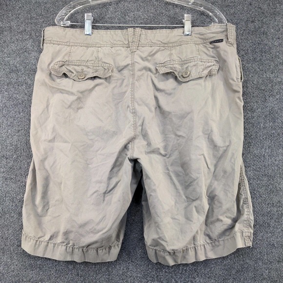 Saltaire Mens Summer Twill Chino Shorts Gray Size 38 Slash Pockets - Picture 3 of 12